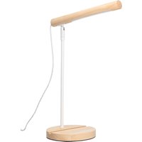 Forlight - Arlo Lámpara de Escritorio led de Madera Natural. Flexo de Escritorio de Acero Blanco y Madera con Luz Neutra 4000K von FORLIGHT