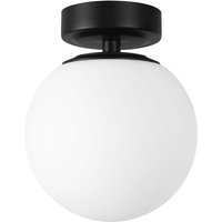 Forlight - Giro - Lámpara de Techo para Baño con IP44 para Bombilla E14 en Forma de Esfera. Plafón de Techo de Color Negro von FORLIGHT