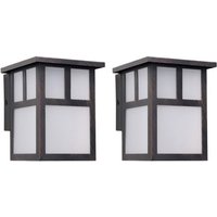 Forlight - Osaka (2 Stück) Außenwandleuchte im japanischen Stil. Wandleuchte für E27 Glühbirne. von FORLIGHT
