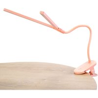 Joy Lámpara de escritorio led portatil. Cambio de intensidad y temperatura. Brazo flexible y ángulo variable. Rosa. von FORLIGHT