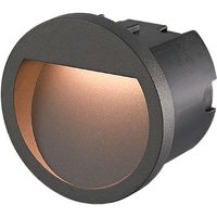 Medi empotrable de pared exterior con luz led blanco cálido 3000K en color gris urbano von FORLIGHT