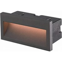 Medi empotrable de pared exterior rectangular con luz led blanco cálido 3000K en color gris urbano von FORLIGHT
