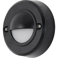 Mita Aplique exterior con luz led en blanco cálido 3000K en color negro von FORLIGHT