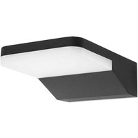 Serenate Aplique Exterior led 8.5W Blanco Cálido 3000K con Protección IP44 para Jardín y Terraza. Color Negro - Forlight von FORLIGHT