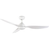 Leds-c4 - 3 Blade 132cm Ceiling Fan with led Light Bright White 132 cm Deckenventilator mit 3 Flügeln und LED-Licht in hellem Weiß von LEDS-C4