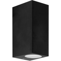 Wandleuchte ip44 kubo double emission gu10 7w schwarz von FORLIGHT