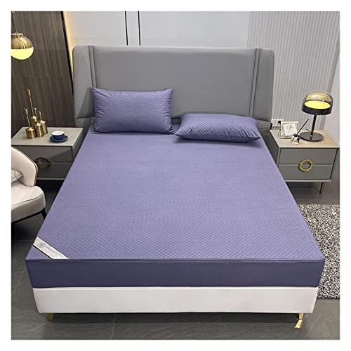 FORLUZ Matratzenbezug, Matratzenschoner Wasserdichter Matratzenbezug Single Double Queen Size Spannbettlaken mit Reißverschluss Sechs Seiten All Inclusive Bettdecke (Color : Y, Size : 90x190x15cm) von FORLUZ