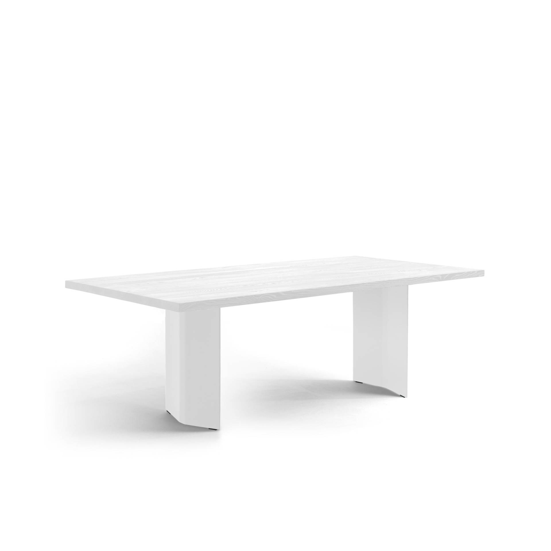 FORM EXCLUSIV // FYNN - ESSTISCH | DEUTSCHE EICHE | WEISS GEÖLT - 180CM X 90CM X 4CM - SINGLE WHITE von FORM EXCLUSIV