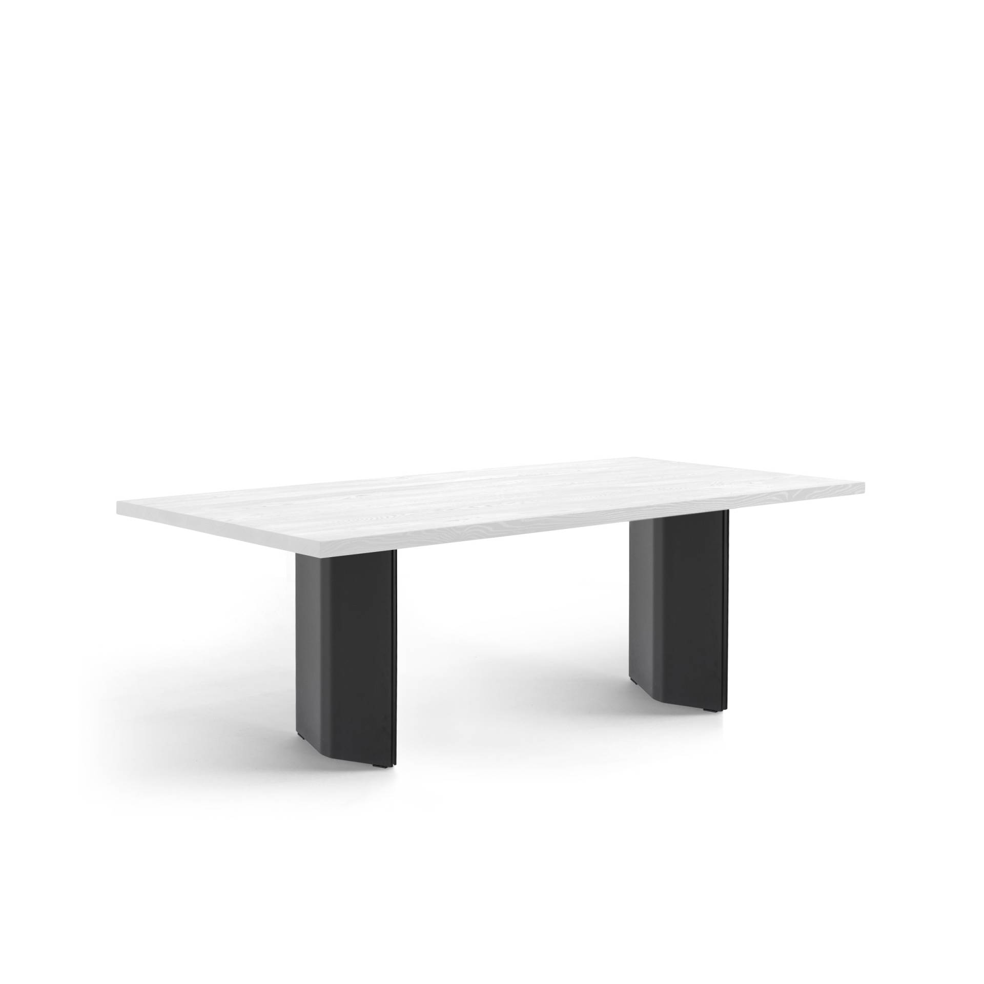 FORM EXCLUSIV // FYNN - ESSTISCH | DEUTSCHE EICHE | WEISS GEÖLT - DOUBLE BLACK - 180CM X 90CM X 4CM von FORM EXCLUSIV