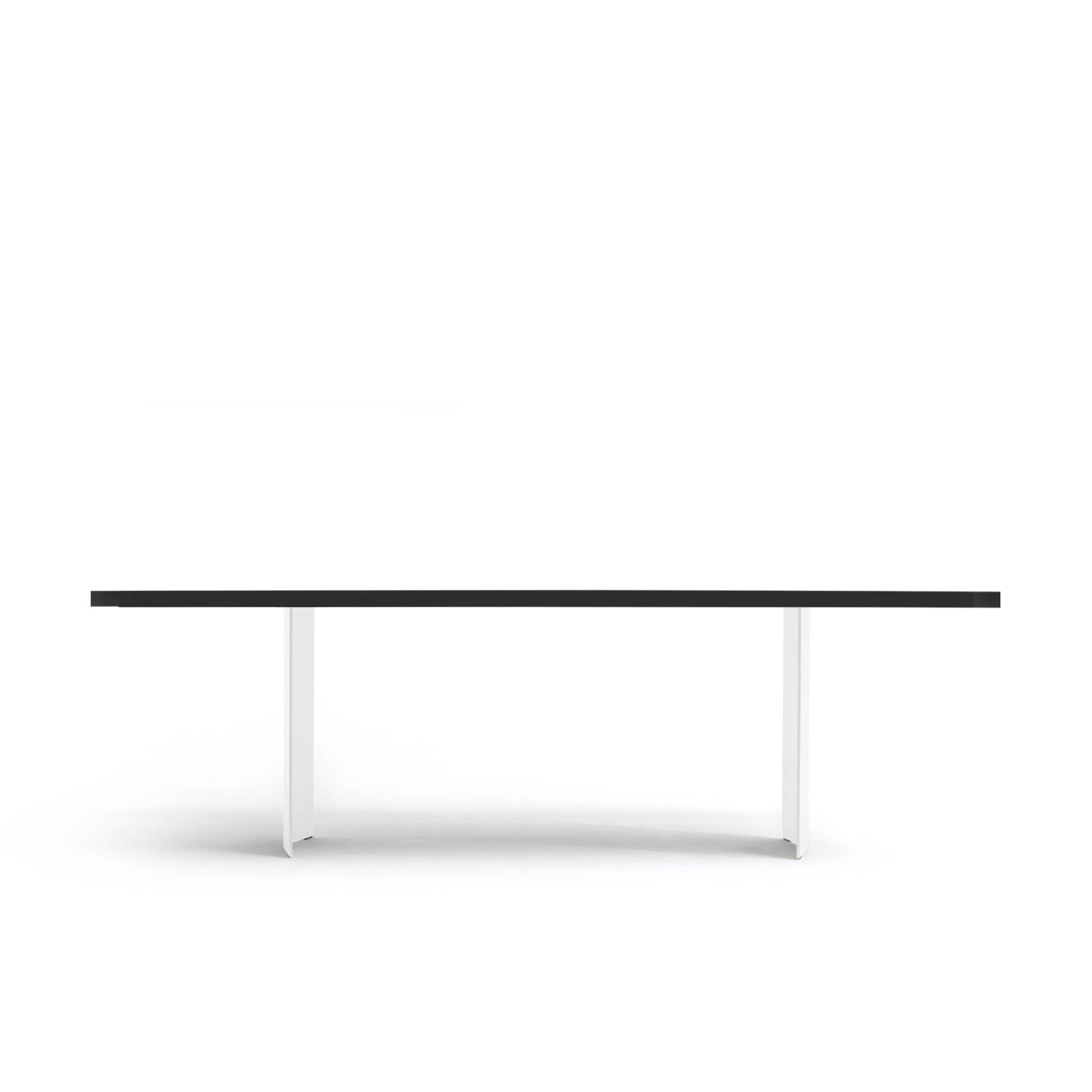 FORM EXCLUSIV // KUNO - TISCH | FENIX | SCHWARZ  - SCHWARZ - SINGLE WHITE - 240CM X 100CM X 4CM von FORM EXCLUSIV