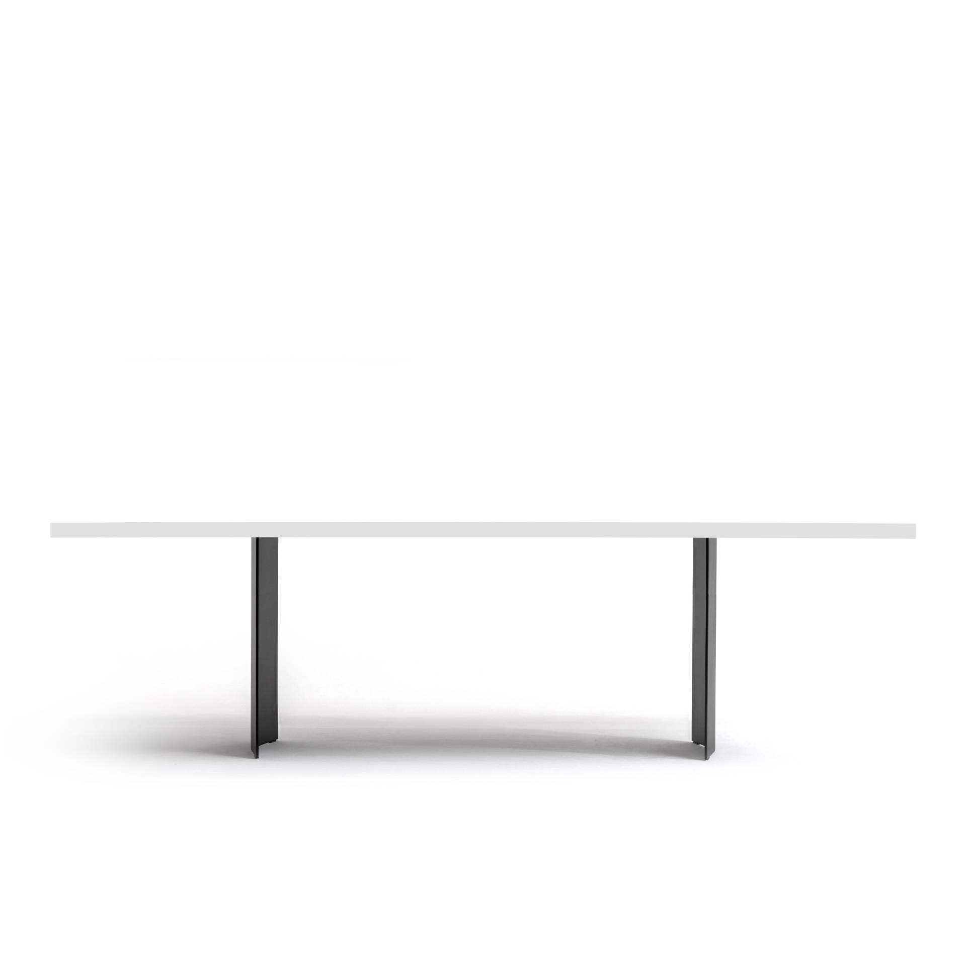 FORM EXCLUSIV // KUNO - TISCH | FENIX | SCHWARZ - WEISS - 260CM X 100CM X 4CM - SINGLE BLACK von FORM EXCLUSIV