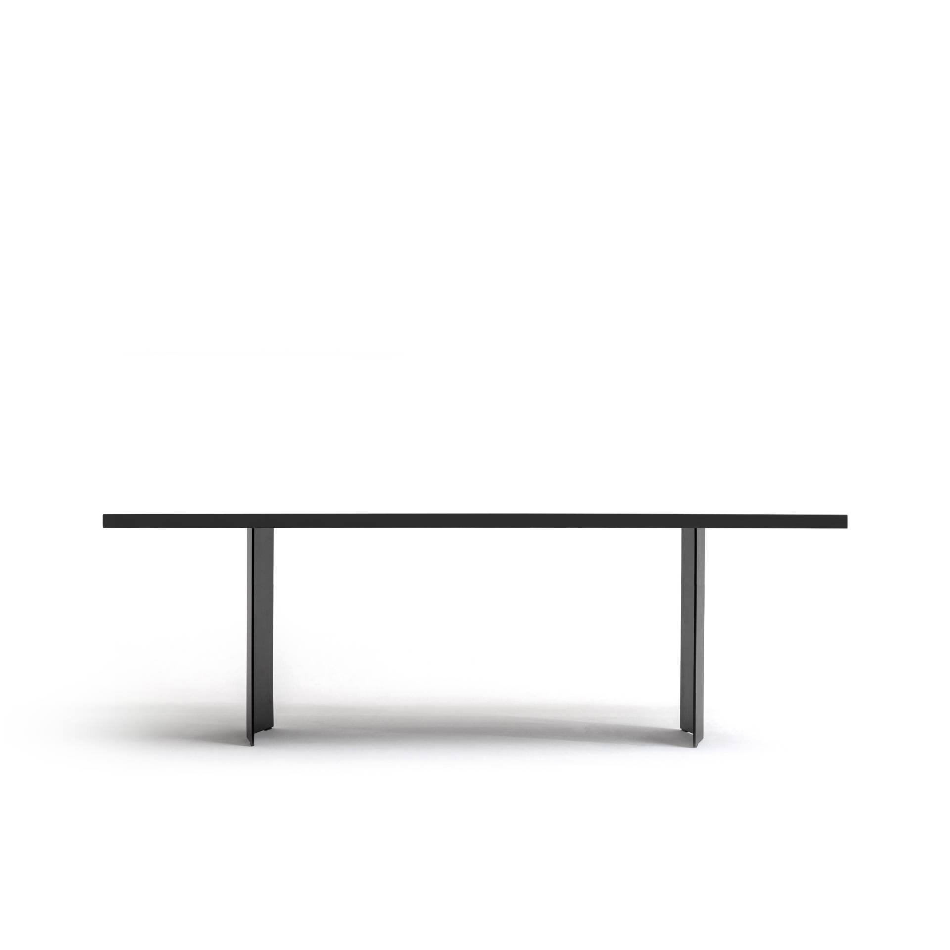 FORM EXCLUSIV // KUNO - TISCH | FENIX | SCHWARZ  - 220CM X 100CM X 4CM - SCHWARZ - SINGLE BLACK von FORM EXCLUSIV