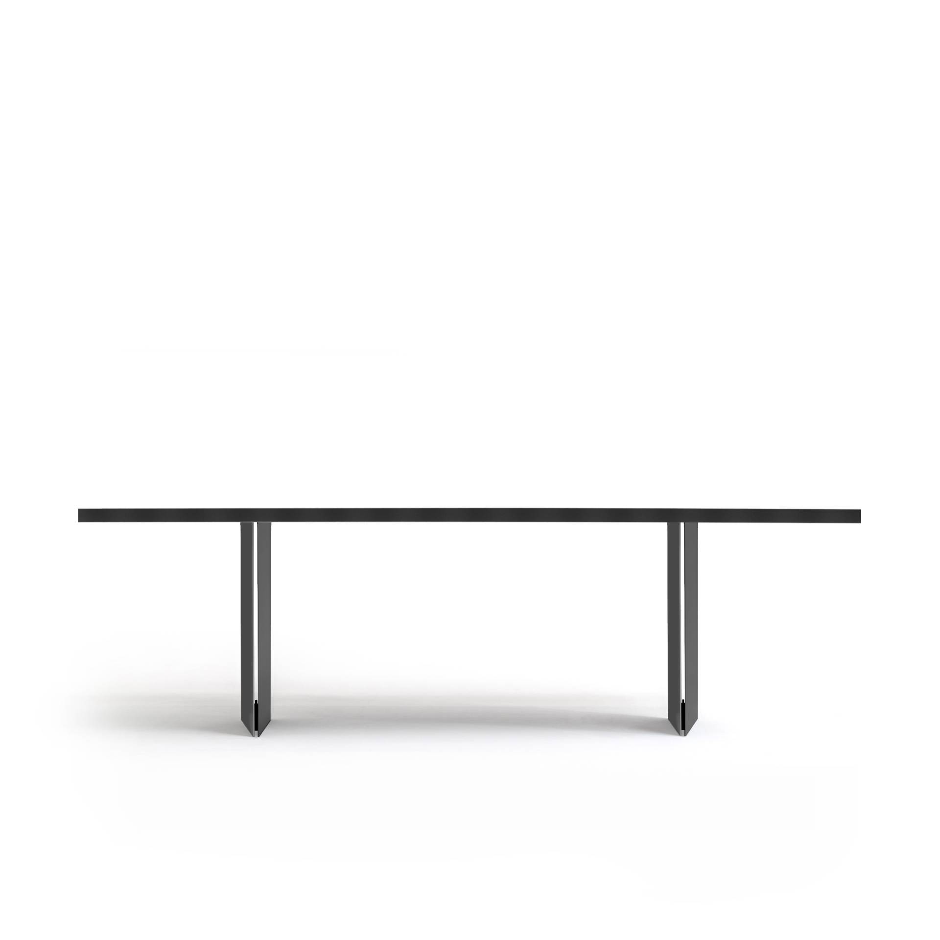 FORM EXCLUSIV // KUNO - TISCH | FENIX | SCHWARZ  - DOUBLE BLACK - SCHWARZ - 240CM X 100CM X 4CM von FORM EXCLUSIV