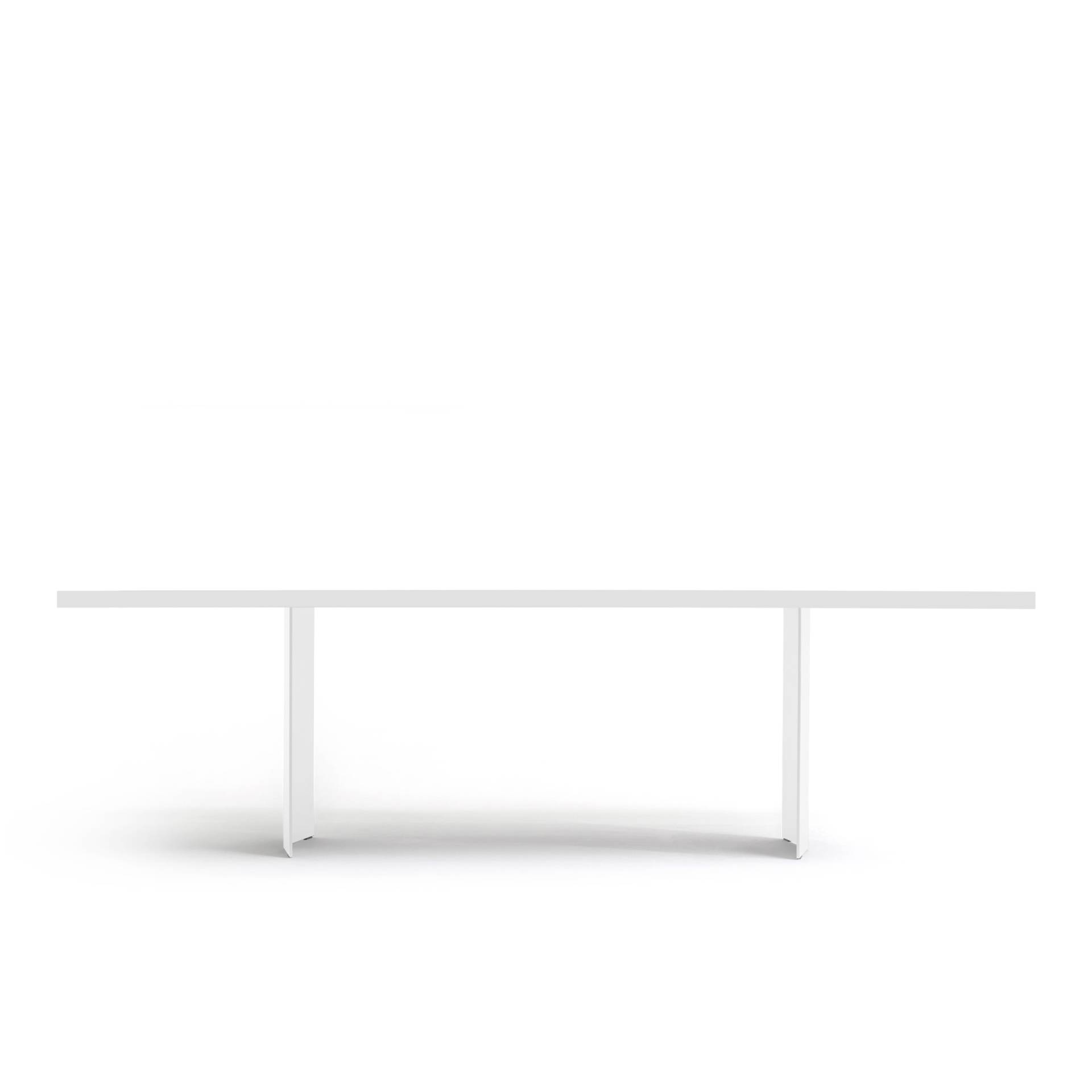 FORM EXCLUSIV // KUNO - TISCH | FENIX | SCHWARZ  - SINGLE WHITE - WEISS - 260CM X 100CM X 4CM von FORM EXCLUSIV