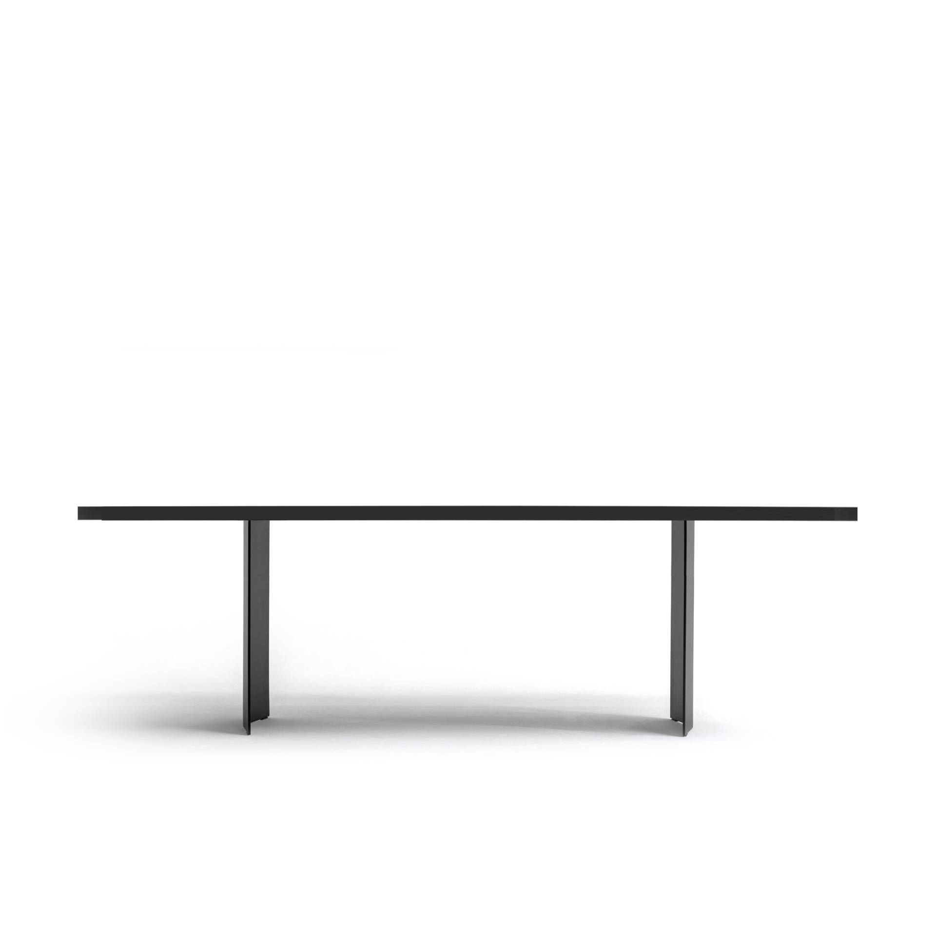 FORM EXCLUSIV // KUNO - TISCH | FENIX | SCHWARZ  - SCHWARZ - 240CM X 100CM X 4CM - SINGLE BLACK von FORM EXCLUSIV