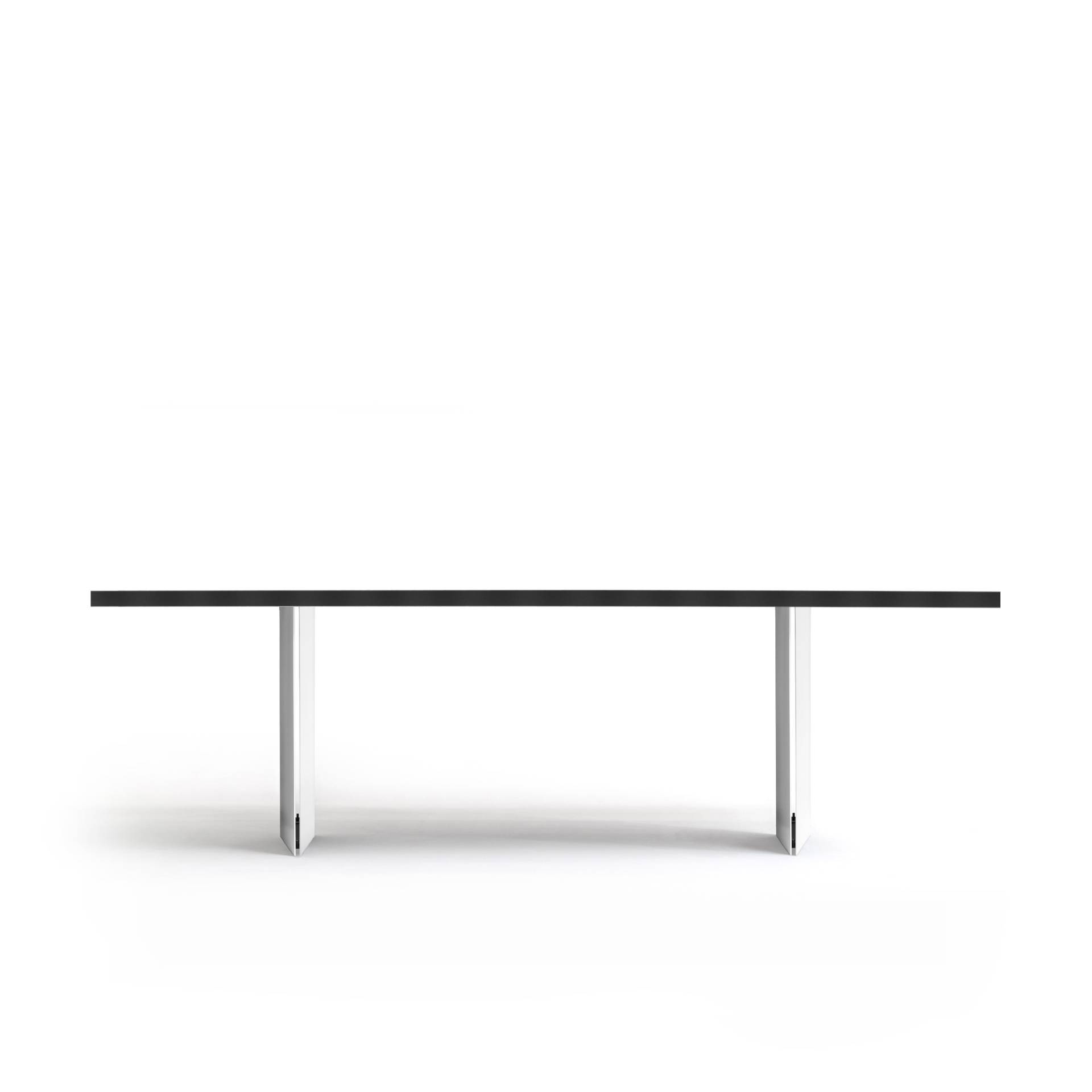 FORM EXCLUSIV // KUNO - TISCH | FENIX | SCHWARZ  - DOUBLE WHITE - SCHWARZ - 240CM X 100CM X 4CM von FORM EXCLUSIV