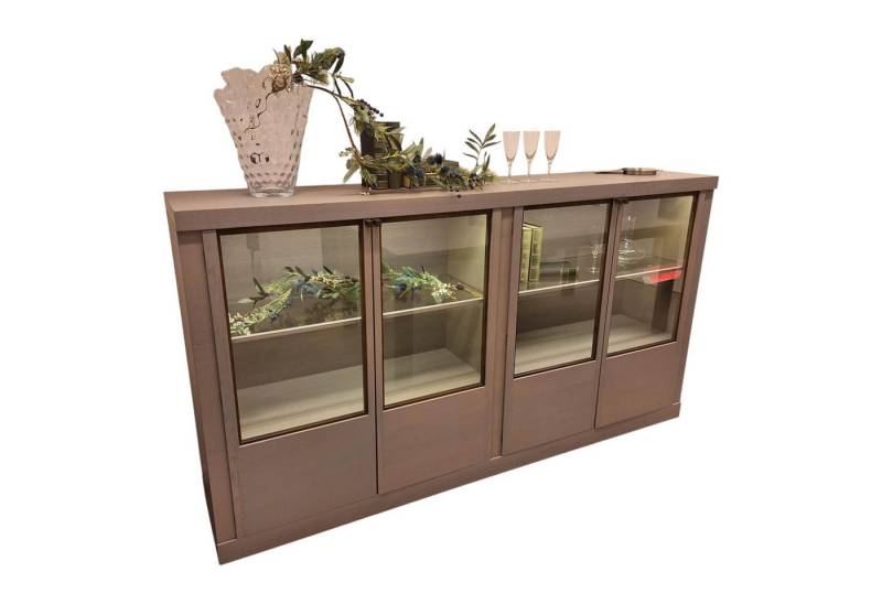 FORM EXCLUSIV Sideboard Sideboard Madison 4-türig Korpus Eiche Grau Gebeizt Türen von FORM EXCLUSIV