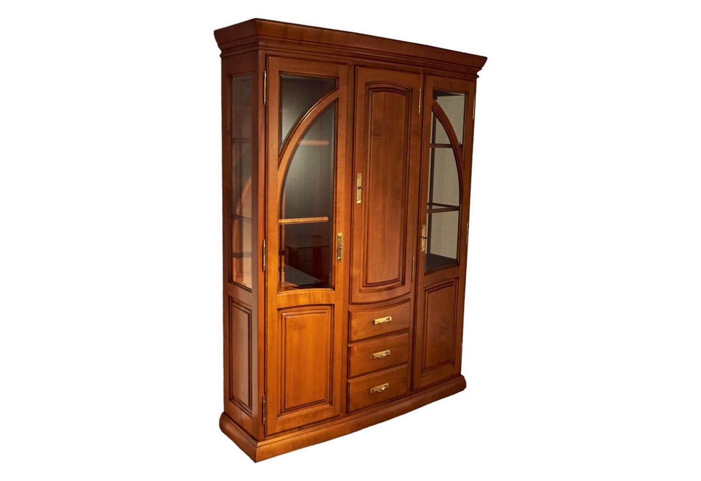 FORM EXCLUSIV Standvitrine Vitrine Poesie Wildkirsche Poliert Mit Glaselementen FORM EXCLUSIV Standvitrine Vitrine Poesie Wildkirsche Poliert Mit Glaselementen von FORM EXCLUSIV