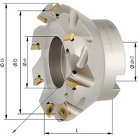Aufsteck-Planfräser D63mm Z6 für SEMT09T3 Format Aufsteck-Planfräser D63mm Z6 für SEMT09T3 Format von FORMAT