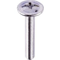 BMB - Reidl Möbelgriffschrauben m 4x28mm Kombikreuzschlitz Stahl verzinkt Flachkopf, metrisch von BMB