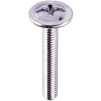 Möbelgriffschrauben m 4x32mm Kombikreuzschlitz Stahl verzinkt Flachkopf von BMB