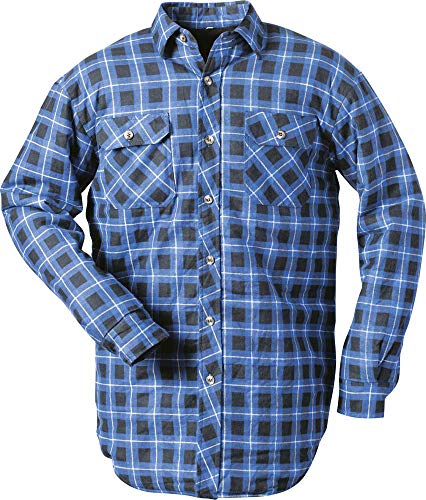 Craftland Thermohemd, gefüttert, Gr. 2XL, blau-kariert von FORMAT