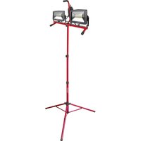FORMAT LED Doppelstrahler 2x30W, 5m Kabel, Stativ, 2 Steckdosen von FORMAT