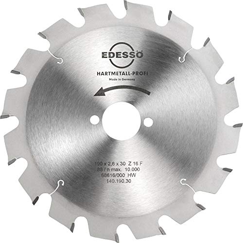 Edessö 14019030 Kreissägeblatt "Profi" 190x2,6x30mm Z16 aus HW von FORMAT