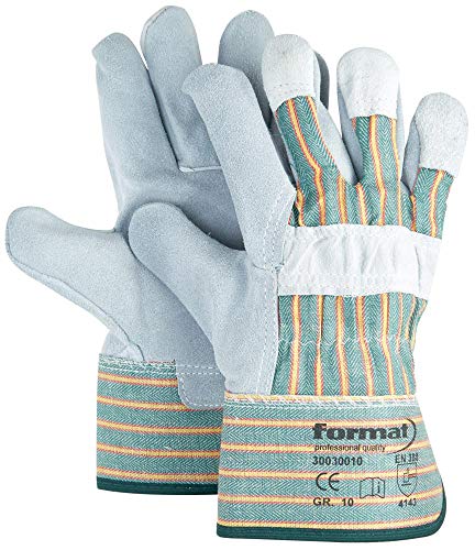 FORMAT Handschuh,Rindspaltleder, Größe 10 (Inh. 12 Paar) von FORMAT