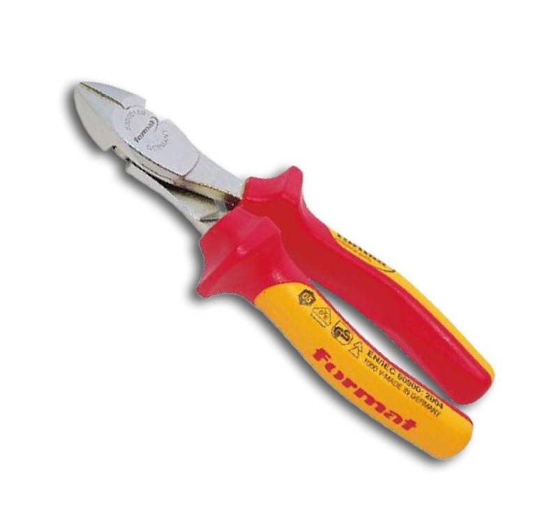 FORMAT Seitenschneider FORMAT Kraft-Seitenschneider verchromt VDE 160mm 2-Komponenten-Griff, 0 FORMAT Seitenschneider FORMAT Kraft-Seitenschneider verchromt VDE 160mm 2-Komponenten-Griff, 0 von FORMAT