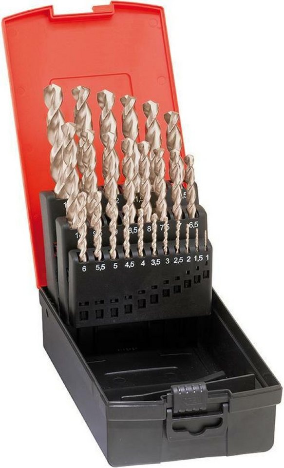 FORMAT Spiralbohrer FORMAT Spiralbohrer-Satz DIN 338 N HSSE geschliffen 1-10,0mm, 0 von FORMAT