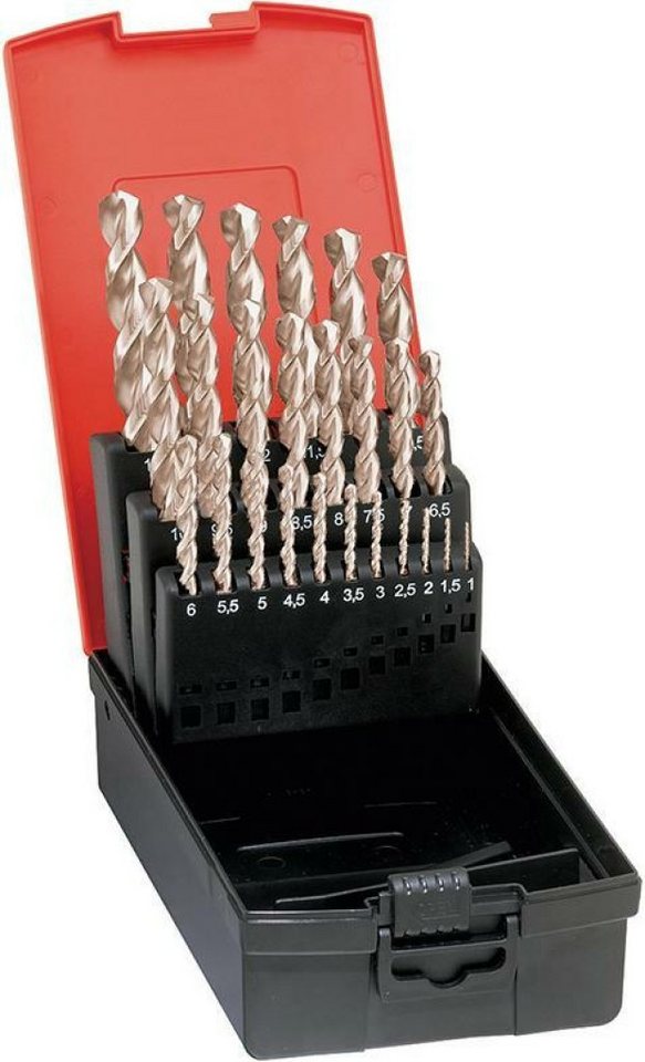FORMAT Spiralbohrer FORMAT Spiralbohrer -Satz DIN 338VA HSSE 1-10mm 0,5 geschliffen von FORMAT