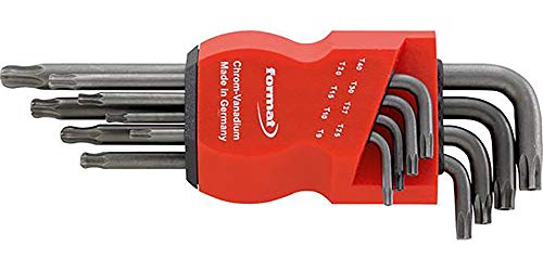 Format Winkelschraubendreher- Satz lang phosphatiert Kugelkopf T9-T40x mm von FORMAT