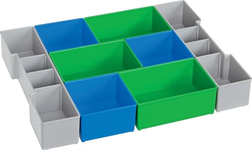 FORMAT Sortimo Storage Box Set of 8 CD3 - Plastic Organizes and Stores Efficiently in 405 x 315 x 63 mm - Blau / Grün / Grau von FORMAT