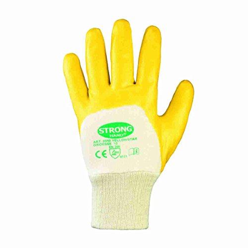 Nitril YELLOW Nitril-Handschuhe (12er Pack) 7,Gelb von FORMAT