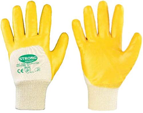 Nitril YELLOW Nitril-Handschuhe (12er Pack) 8,Gelb von FORMAT