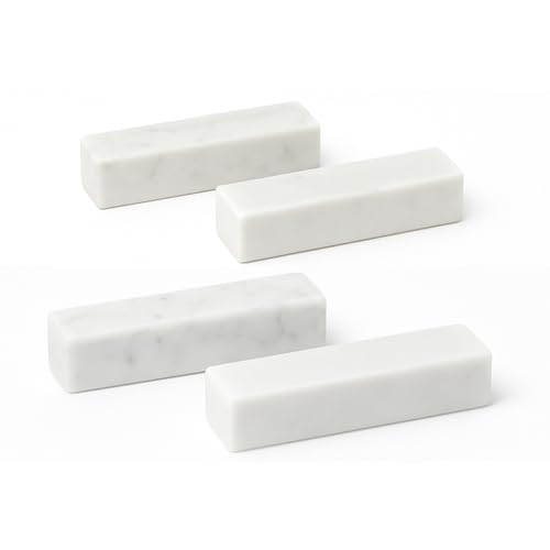 FORME STUDIO Set mit 4 Besteckablagen aus weißem Carrara-Marmor – eleganter Ständer für Besteck und Essstäbchen – handgefertigtes Tischzubehör Made in Italy FORME STUDIO Set mit 4 Besteckablagen aus weißem Carrara-Marmor – eleganter Ständer für Besteck und Essstäbchen – handgefertigtes Tischzubehör Made in Italy von FORME STUDIO