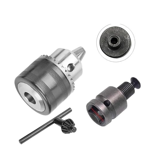 1,5-13 mm Konverter 1/2"-20UNF Schlüsselbohrfuttergewinde Schnellwechseladapter SDS 1/4" Sechskant-Schlagschrauber-Schraubenschlüssel-Bit Pleuelstange(Chuck Square B) von FORMIAHA