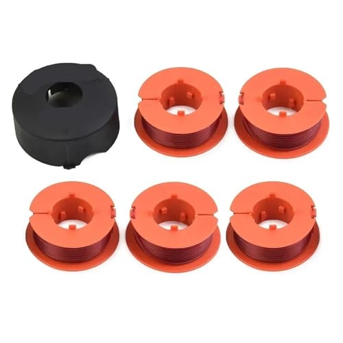4/6Pcs Spool Abdeckungen Kappe Spool Linien Set for Bo-sch for Art 23 26 30 for Com-bitrim Strimmer Trimmer Brushcutter Spulen Teile(5 Pools 1 Cover) von FORMIAHA