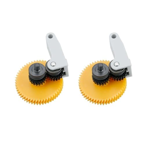 Upgrade der Extruder-Getriebebaugruppe aus gehärtetem Stahl for Bambu Lab P1S P1P X1 for Carbon X1C 3D-Drucker, vernickelt, verschleißfest(2pcs) von FORMIAHA
