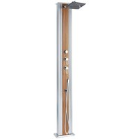 Dada Straight 40L Outdoor Hybriddusche - 32.4x14x228cm - Warm-/Kaltwasseranschlüsse - Abnehmbare Handbrause - Anti-Kalk von FORMIDRA