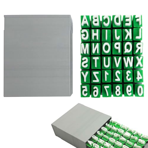 FORMVERSITY Töpferstempel Buchstaben Set, Großbuchstabe Buchstaben Stempel Ton, Töpfer-Set für Erwachsene Kinder, Zahlenstempel Stempel Set, Pottery Tools für Kunst und Handwerk von FORMVERSITY