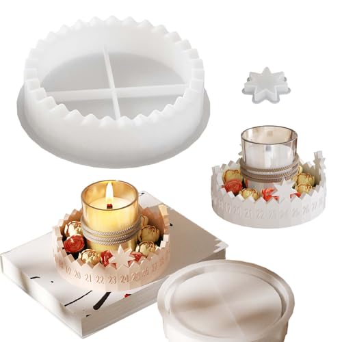 Silikonformen Gießformen Weihnachten, FORMVERSITY Silikonform Kerzenhalter Gießform Stern, Silikonform Adventskranz Gießform Adventskalender, silikonform Tablett mit Nummer für Ostern, Eid Silikonformen Gießformen Weihnachten, FORMVERSITY Silikonform Kerzenhalter Gießform Stern, Silikonform Adventskranz Gießform Adventskalender, silikonform Tablett mit Nummer für Ostern, Eid von FORMVERSITY