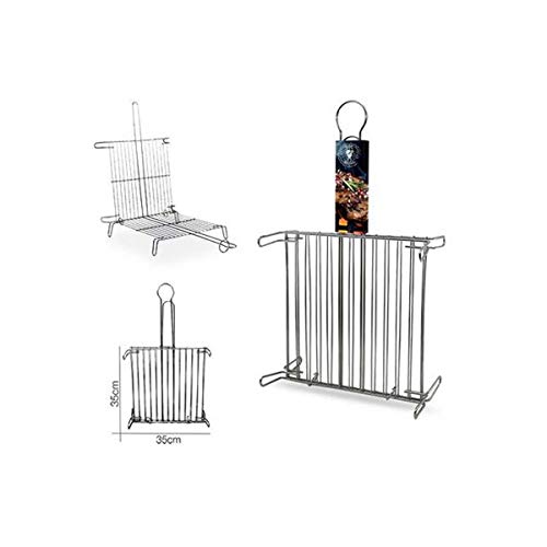 FORNOR 11267 Doppelgrill aus Stahl mit Beinen 35 x 35 cm von FORNOR