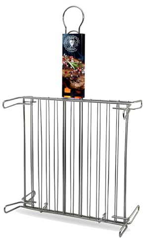 FORNOR 11268 Doppelter Stahlgrill mit Füßen, 40 x 40 cm von FORNOR