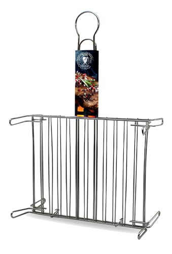 FORNOR 11272 Doppelter Stahlgrill mit Füßen, 35 x 40 c von FORNOR