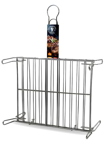 FORNOR 11274 Doppelter Stahlgrill mit Füßen, 45 x 50 cm von FORNOR