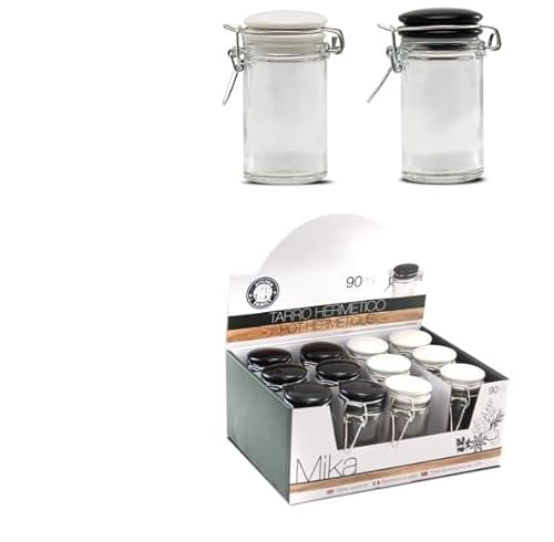 FORNOR 15343 Luftdichte Dose Mika, 90 ml, Weiß/Schwarz FORNOR 15343 Luftdichte Dose Mika, 90 ml, Weiß/Schwarz von FORNOR