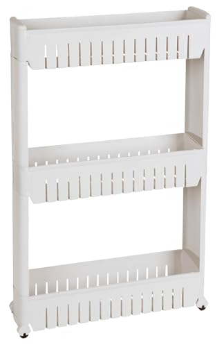 FORNOR 15720 Regal mit Rollen 54,5 x 12 x 72 cm von FORNOR