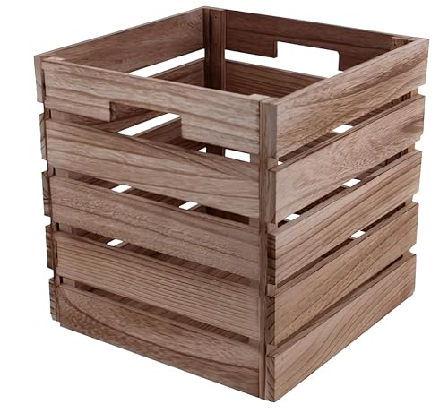 FORNOR 28218 Faltbare Holzkiste in 2 Farben, 30 x 3 cm von FORNOR